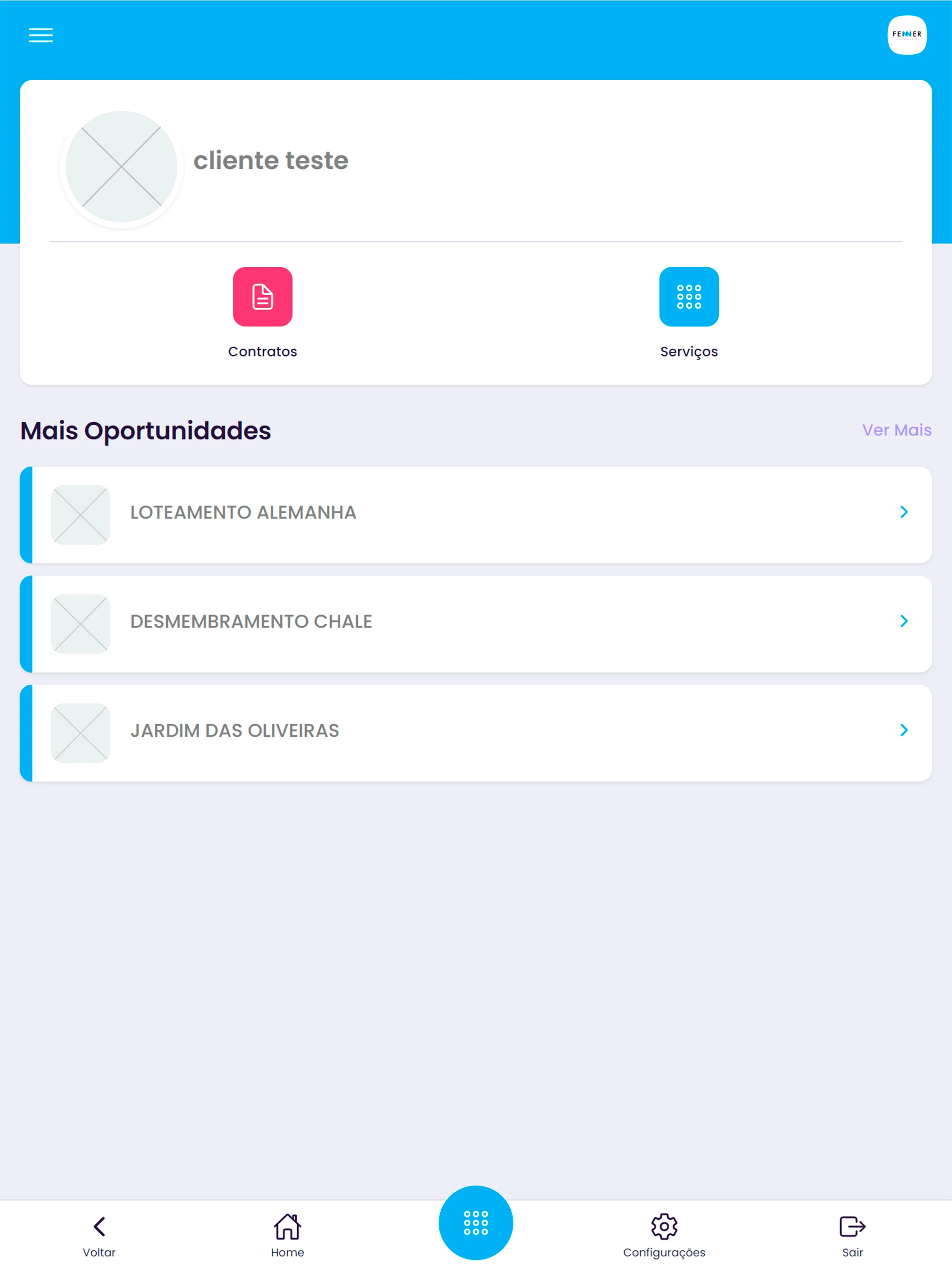 Área do Cliente - Fenner screenshot