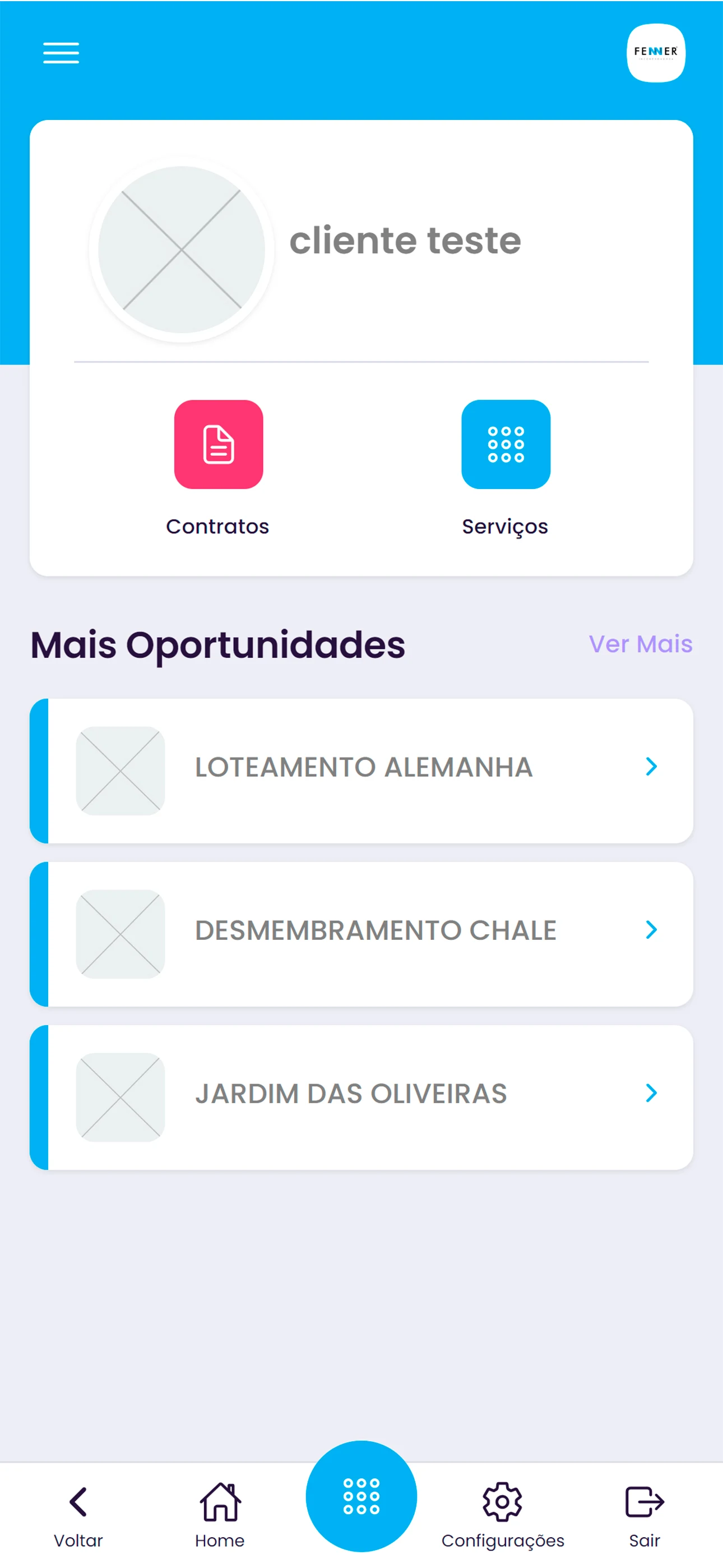 Área do Cliente - Fenner screenshot